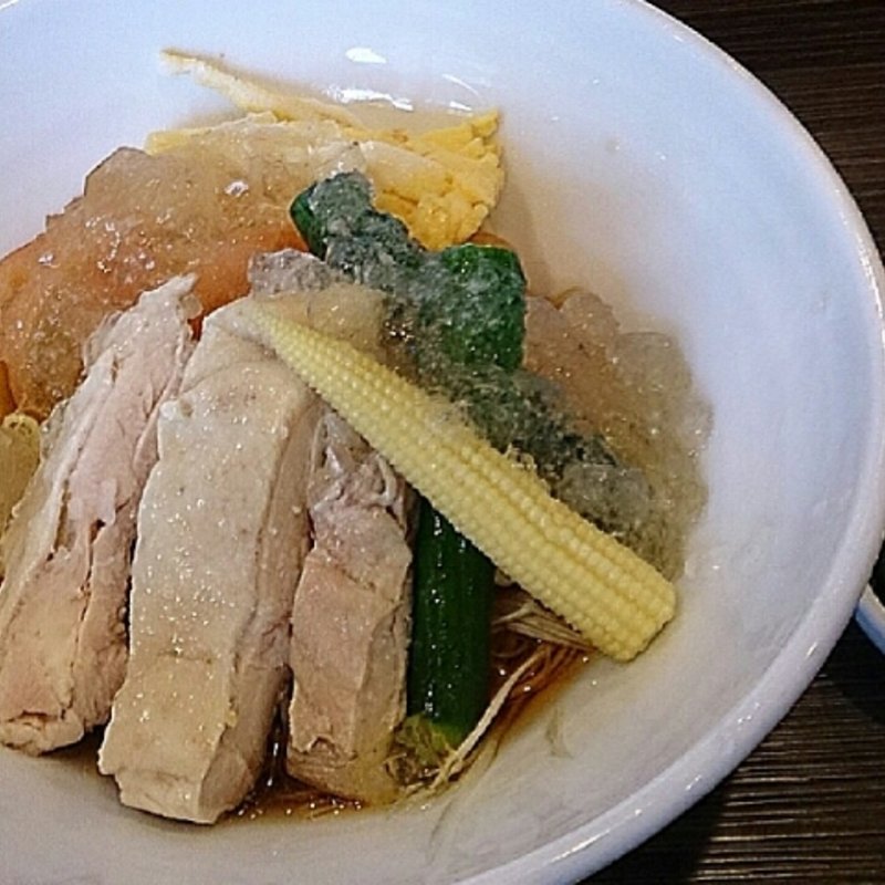 冷たい鶏そば(　鶏そば一瑳)