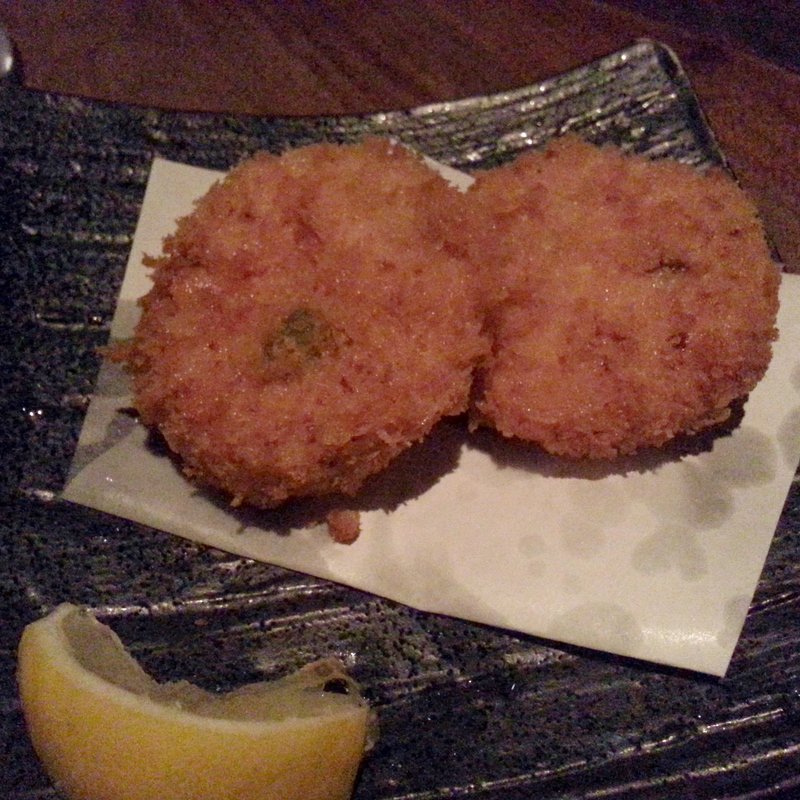 タラバガニのクリームコロッケ(夷庵)