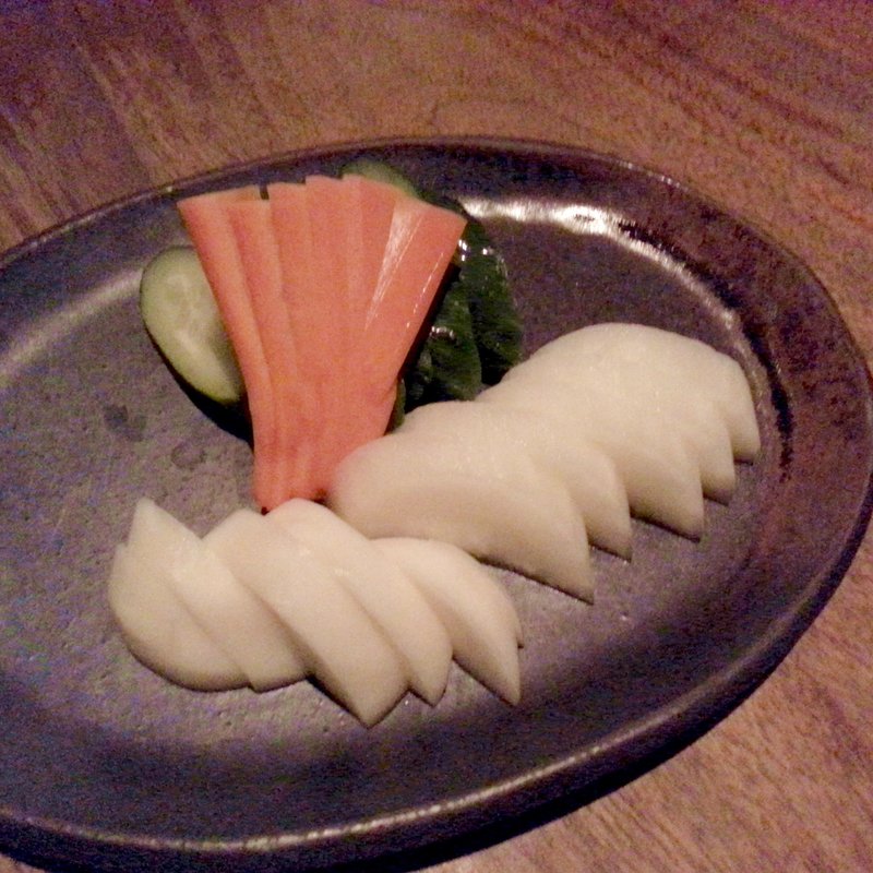 自家製おしんこ(夷庵)