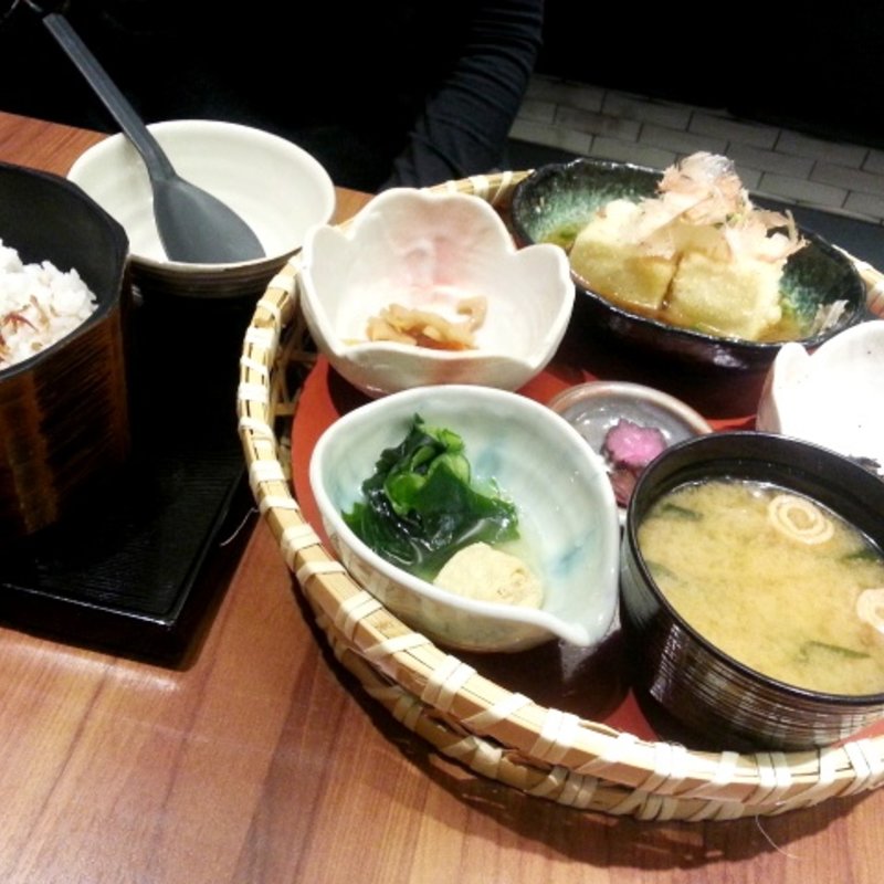 京風揚げ出し豆腐（小とろろ付）(ご飯ととろろ とろ麦)