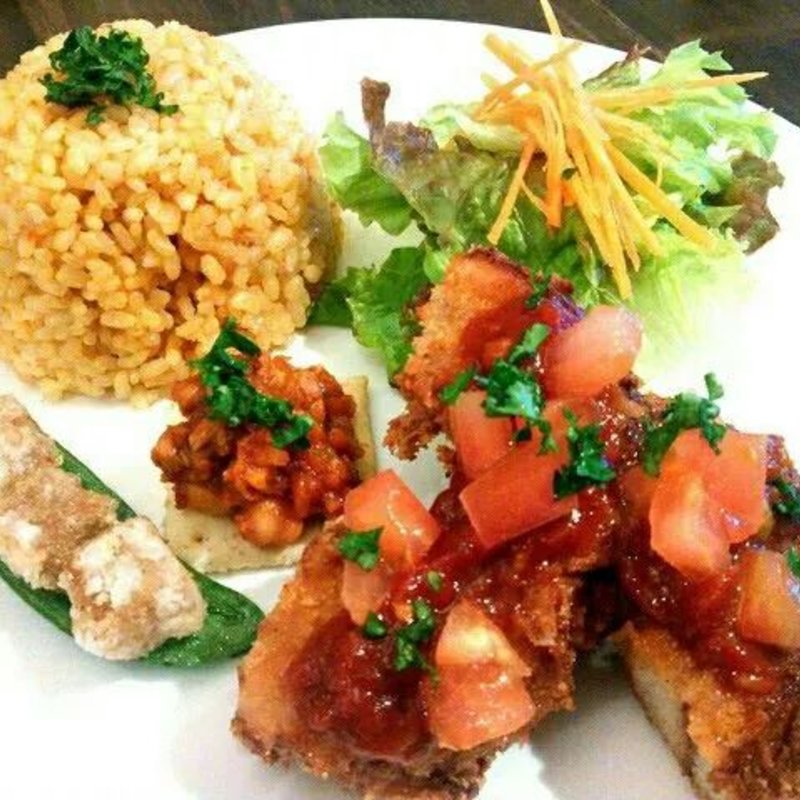 おからこんにゃくの唐揚げ！！( ララカフェ)