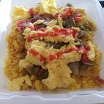 steak fajita with mexican rice and egg( Cafe Panini)