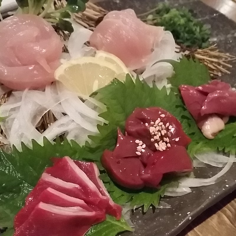 造り五種盛り(備長焼鳥 トサカ商會 日本橋店)