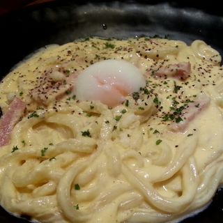 カルボナーラうどん(あんぷく )