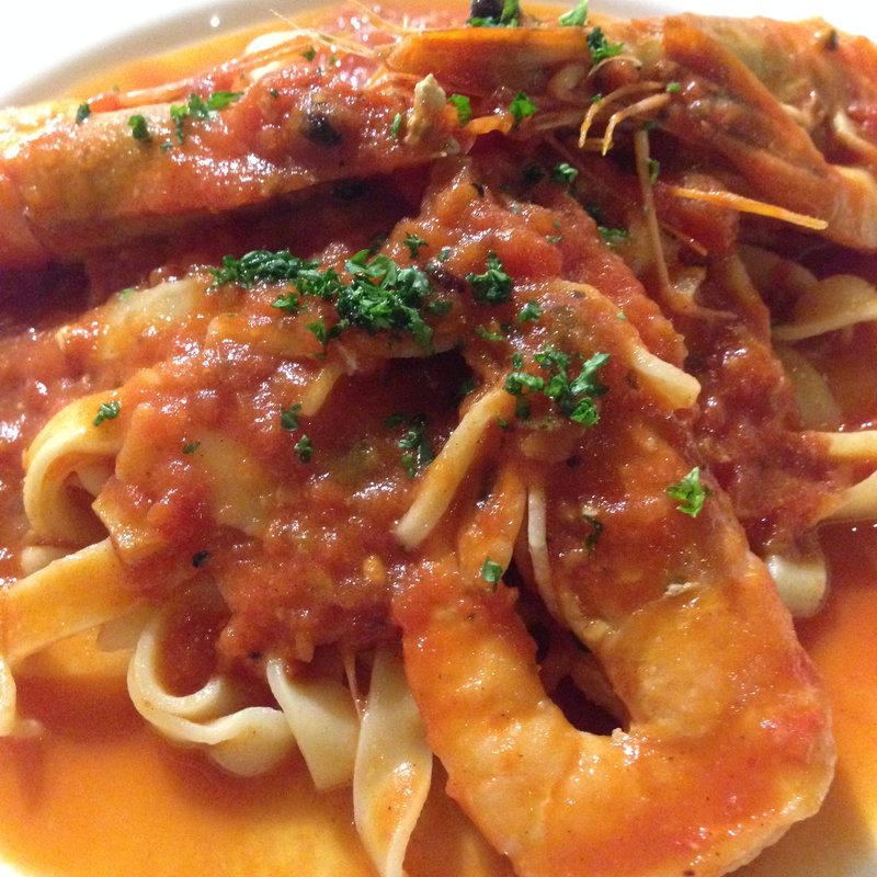 海老のトマトソースパスタ(PREGO （プレーゴ）)