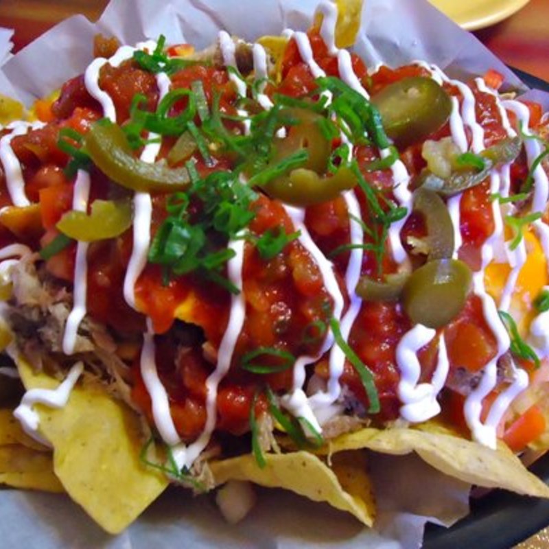 homemade Kalua Pork Nachos(Cafe Anasia)