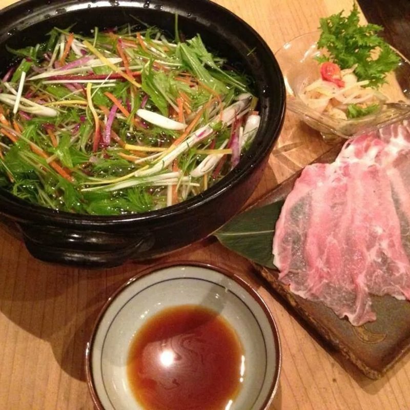 豚肉と野菜のハリハリしゃぶしゃぶ(鎌倉ごはん海月)