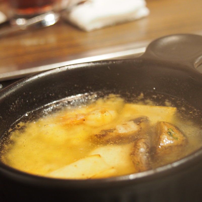 海老キノコのガーリックオイル焼(エビスモンジャ！ )