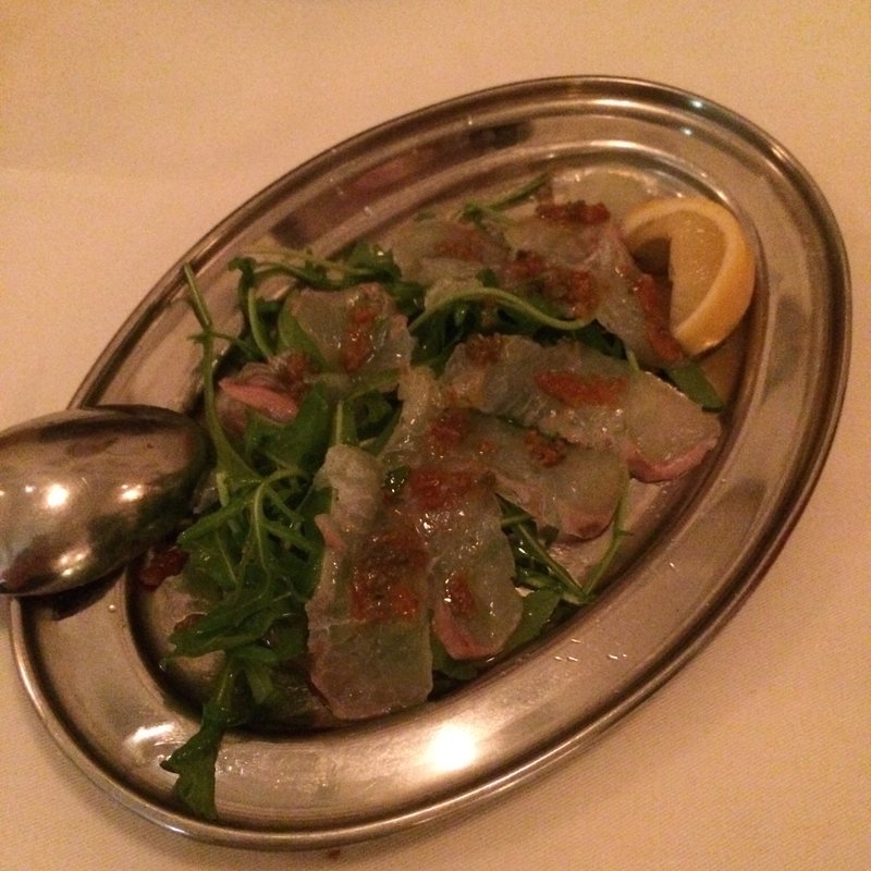 カルパッチョ(トラットリア エ ピッツェリア ラルテ)