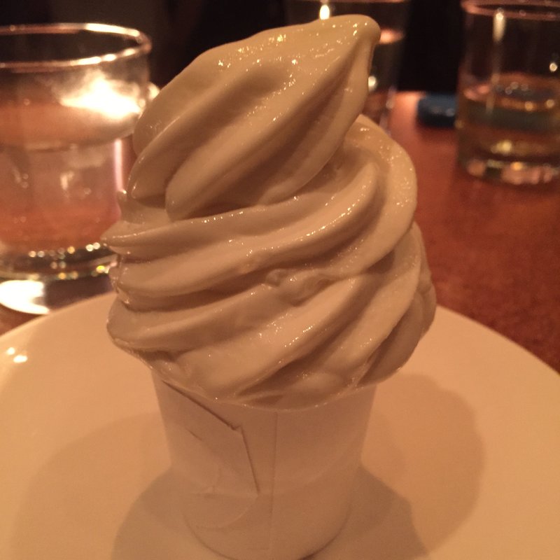 Salty pistachio soft serve(Momofuku Milk Bar)