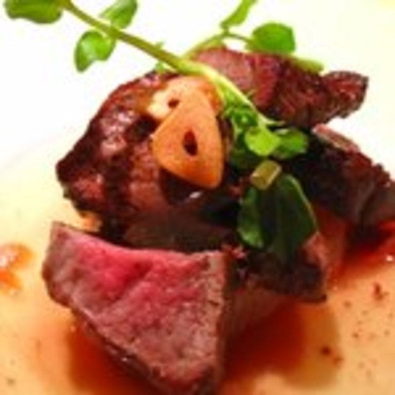 牛ヒレと焼大根のステーキ　ガーリックソース(浜町 （はまちょう）)