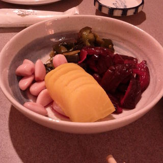 Tsukemono (pickled vegetables)(Sushi California)