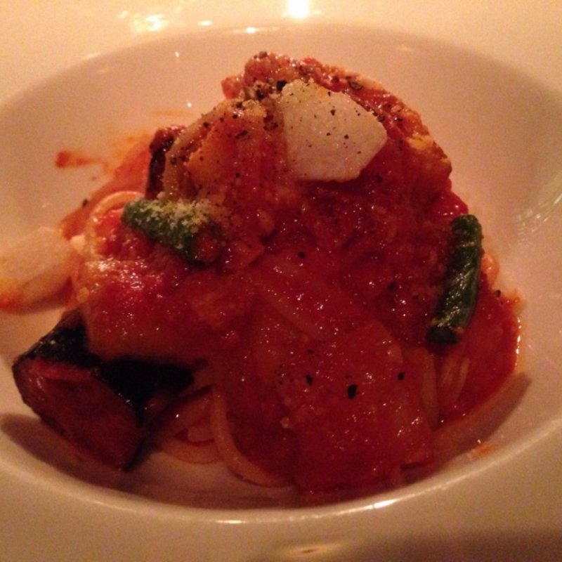 季節野菜のトマトソース スパゲッティーニ(MAIN DINING cotton.)