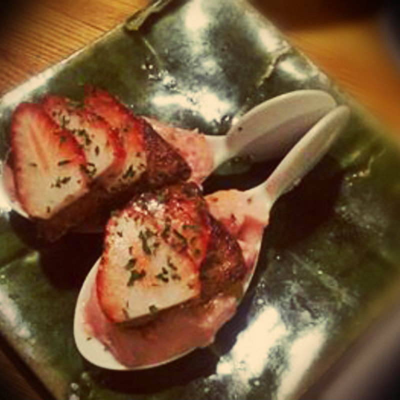 焼きフォアグラ苺プリン添え(きんぼし 名駅キャッスルプラザ店)