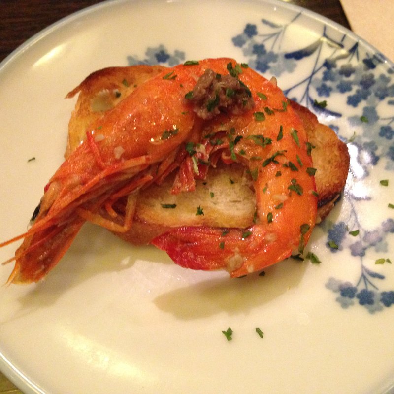 ソフトシェルシュリンプのマリネ(yaesu 海老バル )