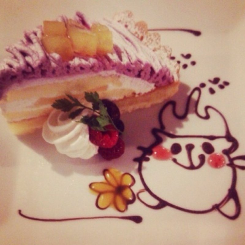 紫イモのタルト(黒猫夜市)