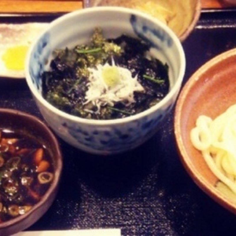 鴨ざるうどんとしらす丼(紅葉庵 )