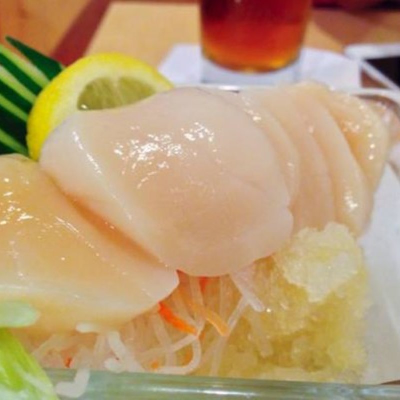 Hokkaido Scallop Sashimi with Yuzu Sorbet(YuZu)