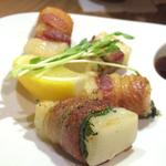Bacon wrapped mochi 
