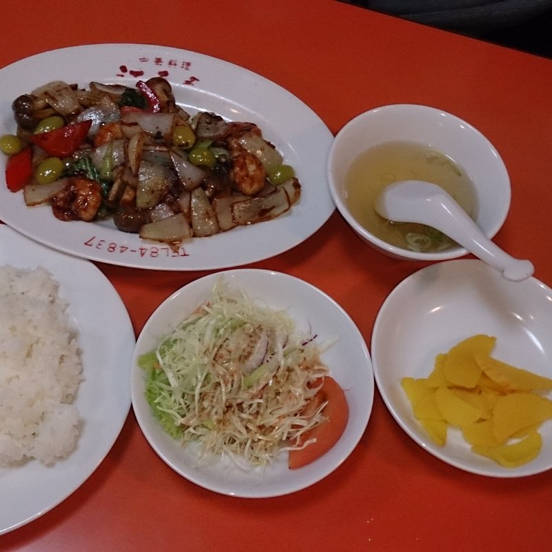 海老と銀杏の味噌炒め(江南春 )