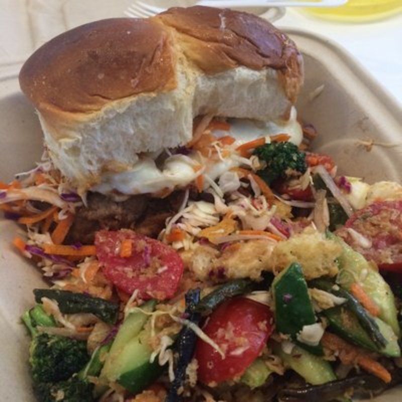 Local Meatball Sliders and Panzanella(Lunch Box by Pili)