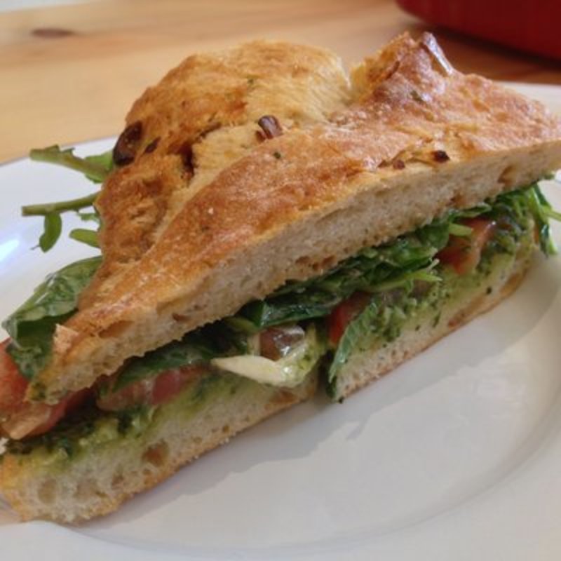 Balsamic Pesto Caprese sandwich(Via Gelato)
