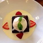 Rich chocolate brownie( W Bistro At 1010)