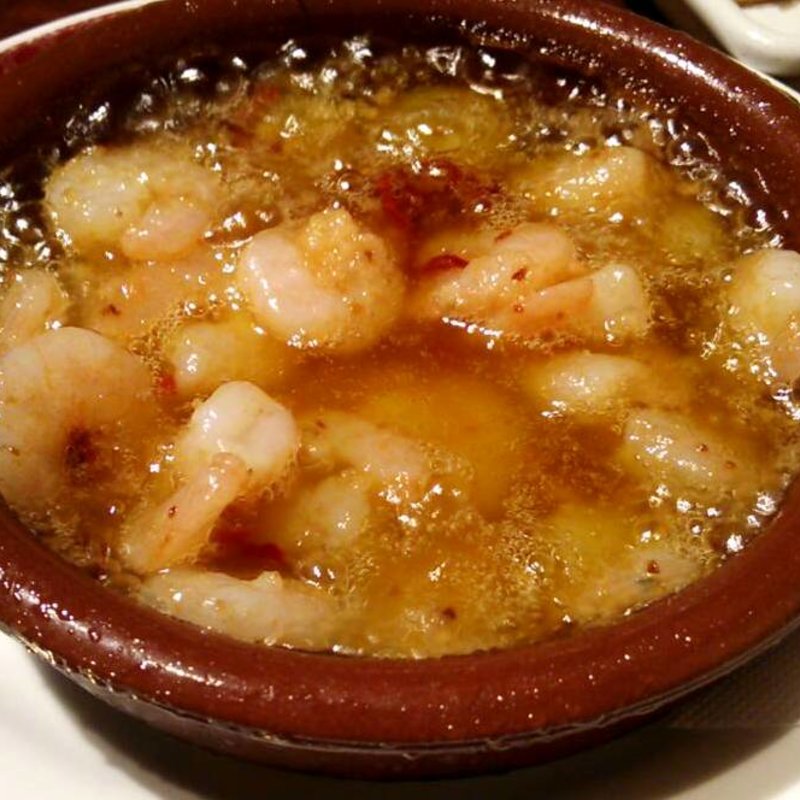 小エビのガーリックオイル煮(活海老バル orb 福島店 （オーブ）)