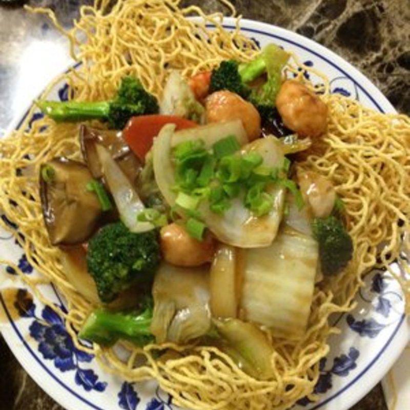 Seafood crispy noodles(Aloha Pho)