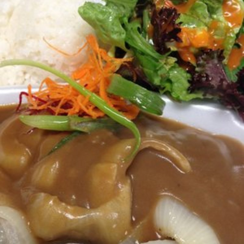 Kualoa Hamburger Steak (Dean’s Drive Inn)