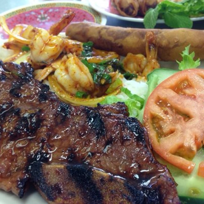 Kalbi and Garlic Shrimp(Saigon Noodle House )