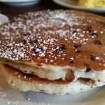 pancakes loaded with chocolate chips(Kaneohe Pancake House)