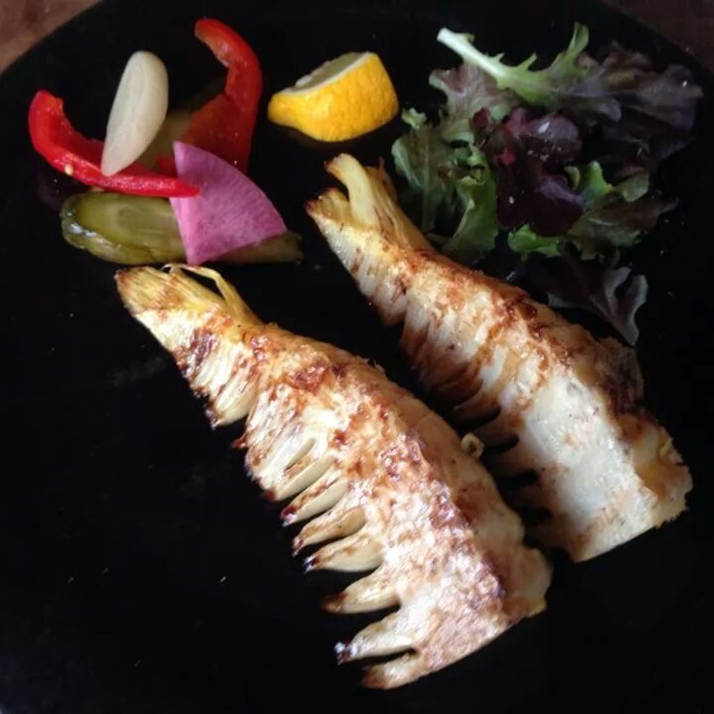 筍の石窯グリル(茶屋雨巻)