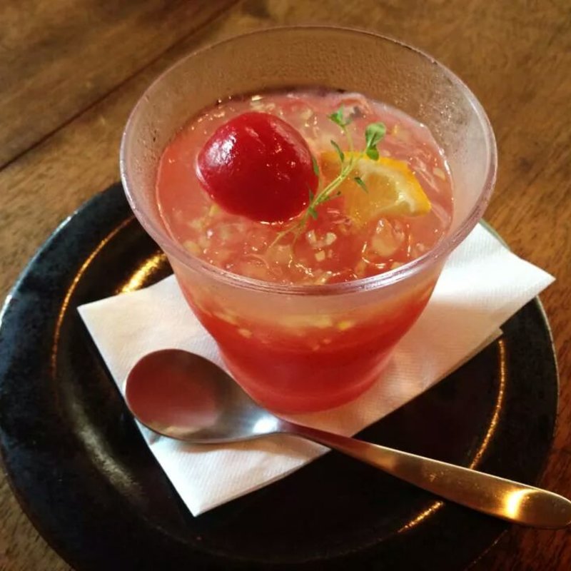 チェリーとトマトのコンポート(茶屋雨巻)