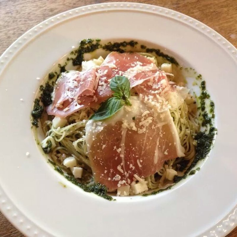 プロシュートのパスタ(茶屋雨巻)