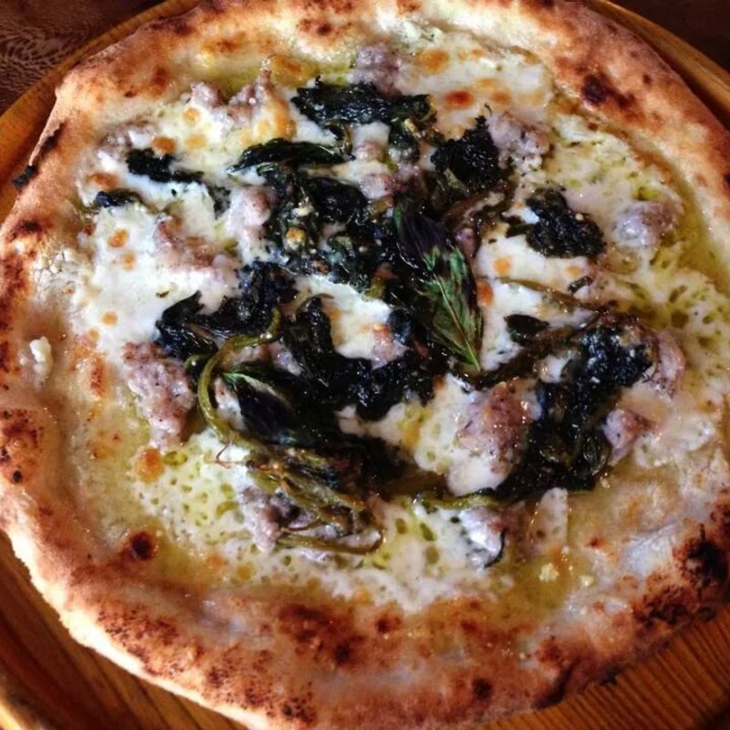 ほうれん草のピッツァ(茶屋雨巻)