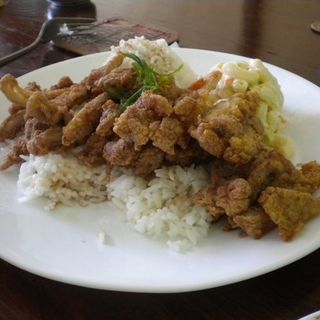 Garlic Chicken rice(Uahi Island Grill)