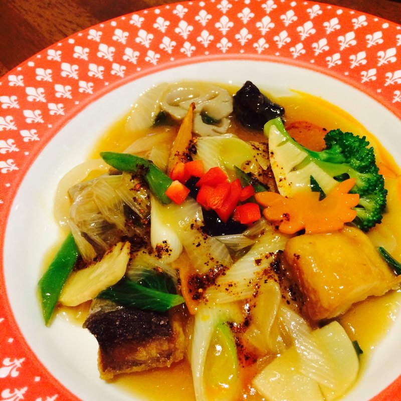 宮崎県産鰆の野菜あんかけ(BISTRO CHINESE OSAWA ビストロチャイニーズ オオサワ 大宮)