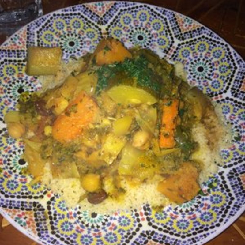 Chicken with cous cous and vegetables(Casablanca)