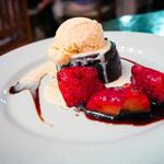 WARM FLOURLESS CHOCOLATE CAKE