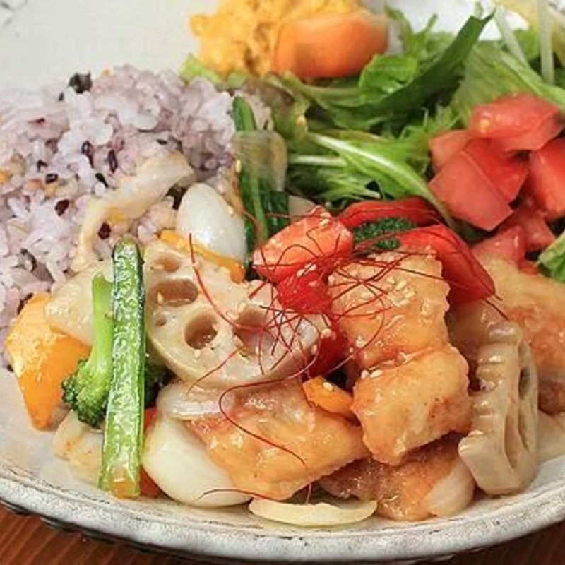 黒酢あんかけ(かぼ茶庵 )