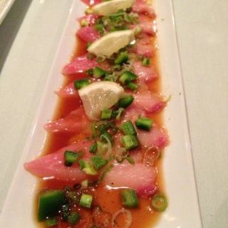 Yellowtail Carpaccio with Jalapeno(Haru Sushi)