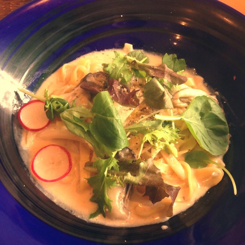 牡蠣の豆乳クリームパスタ(グレイスガーデンプラス)