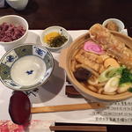 味噌煮込みうどんセット(麺喰 （udon and cafe ）)