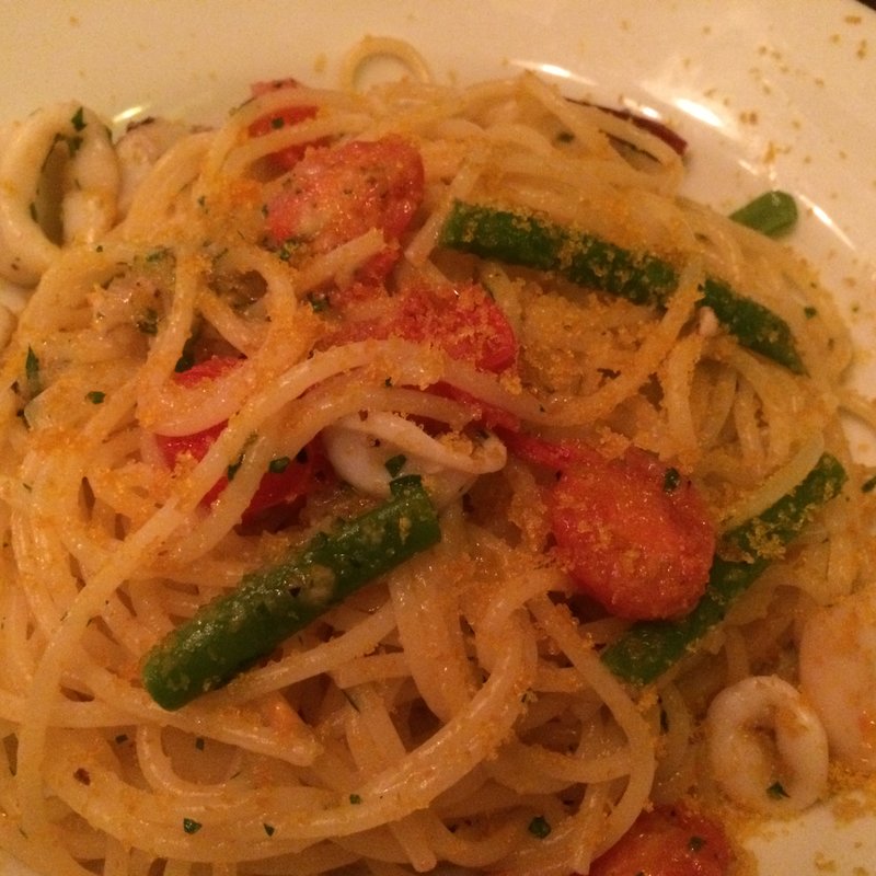 ヤリイカとカラスミのペペロンチーノ(トーク バック ビコック （TALK BACK Bicoque）)