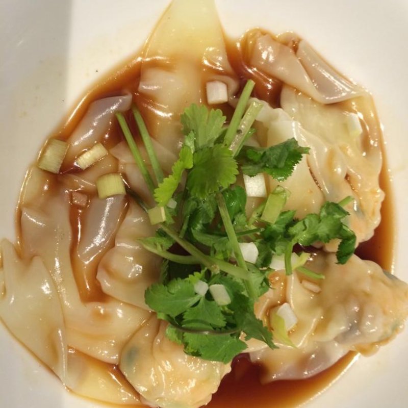 蒸し海老ワンタン　香味醤油がけ　(銀座アスター ベルシーヌ横浜)