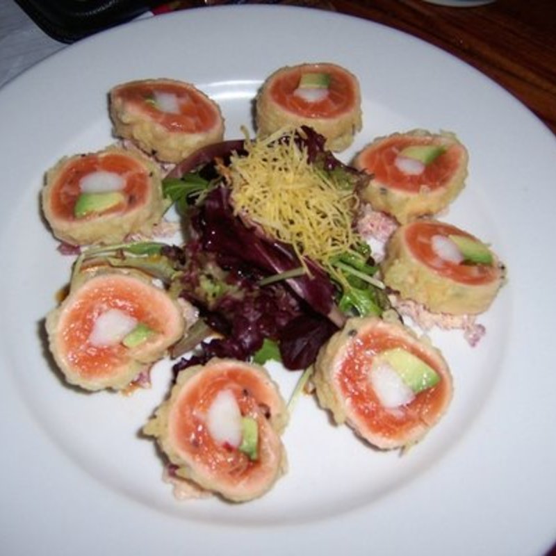 Tempura Seared Crispy Salmon(Izakaya by Katuya)