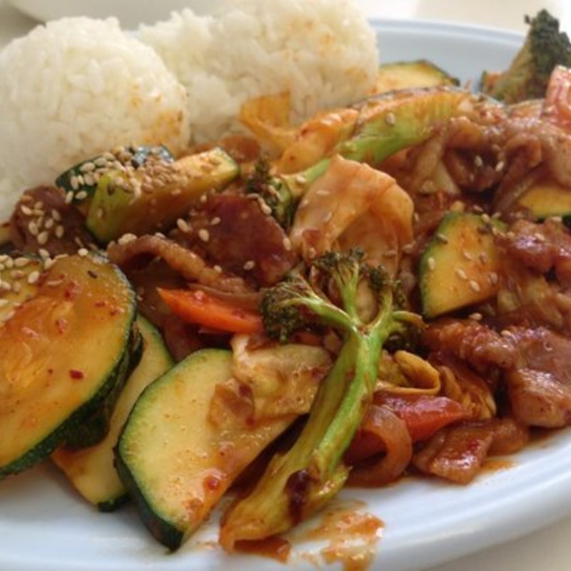 Spicy pork with veggies(Song’s Korean BBQ)