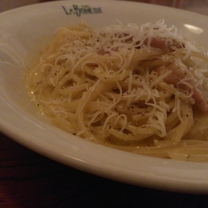 カルボナーラ(カフェ・ラ・ボエム白金店)