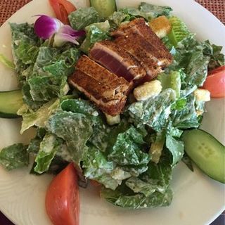 Seared Ahi with Caesar Salad(Waikele Country Club Restaurant)